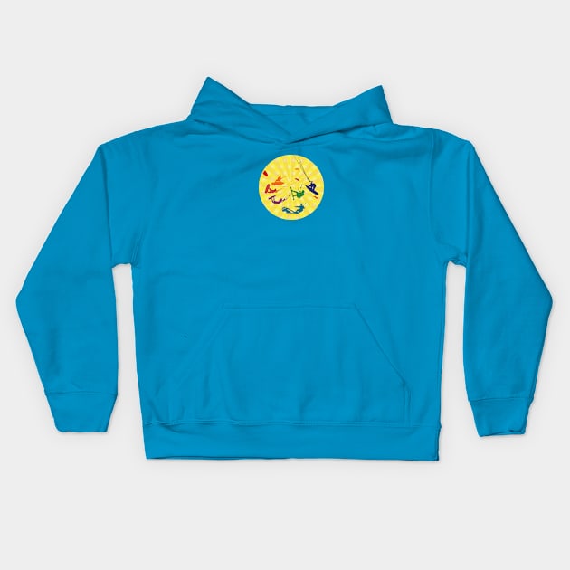 Kitesurfing Kids Hoodie by Kumikoo